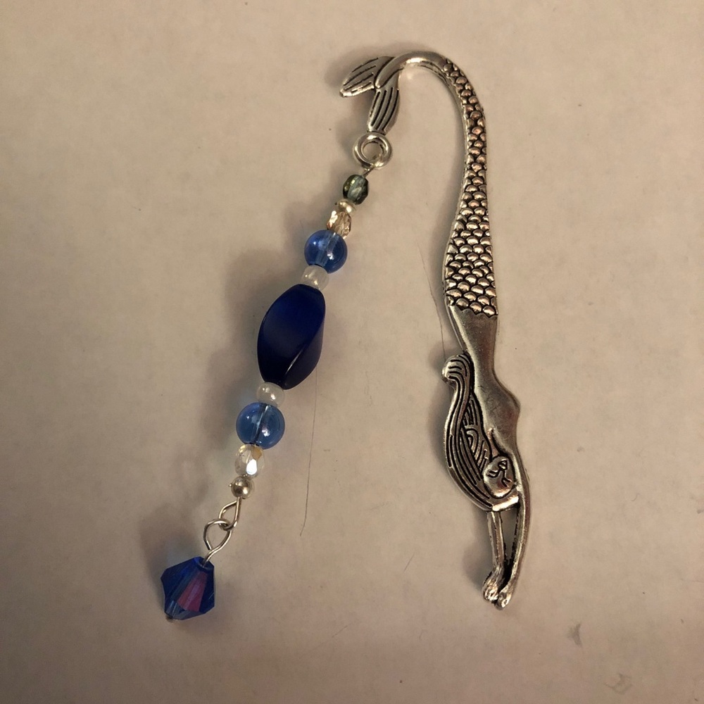 Glass bead handmade bookmark